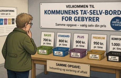Affaldstilsyn er et kommunalt gebyr ta'-selv-bord